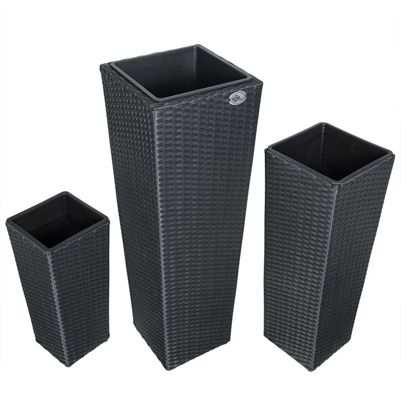 Christine Handmade Pot Planter, Black