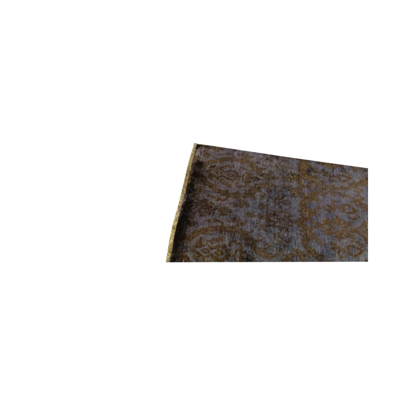 Damask Area Rug in Brown