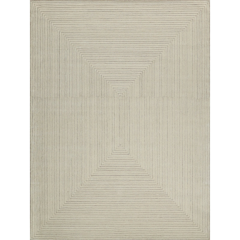 Serenity handloomed PET Beige/Brown Area Rug, Rectangle 9' x 12', Beige/Brown