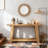 Narrow Sofa Table,Two-Tier Console Table