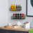 12 Jar Wall Metal Wire Spice Rack