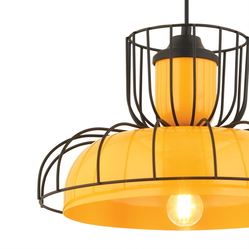 Lustre réglable élégant, structure en métal blanc, 14,2 po x 9,8 po | Hauteur réglable de 11 à 54,3 pouces | Douille E27, 40 W maximum | Parfait pour les salons et les salles à manger, solution d'éclairage élégante, indice de protection IP20