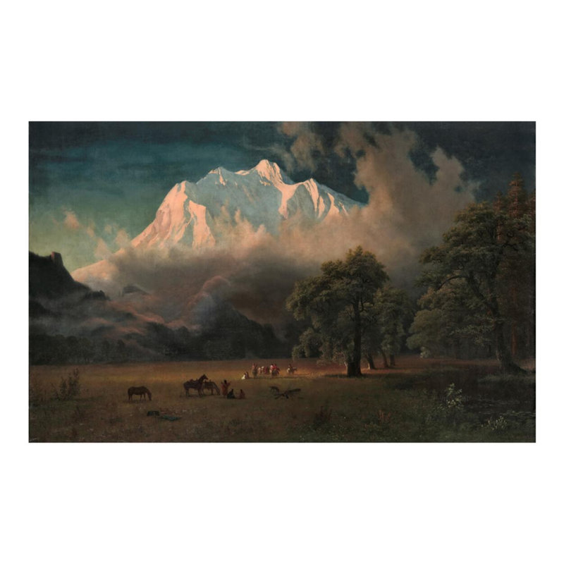 «Mount Adams Washington» par Albert Bierstadt - Estampe numérique, H 16 po x l 20 po