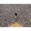 Tapis oriental gris cendré, saule et cyprès 9 pi 9 po x 14 pi 2 po, tissé plus dense, laine et soie texturées, noué à la main, tapis oriental