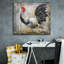 «Gold Lace Rooster B» par Jean Plout, art mural sur toile-1050753427
