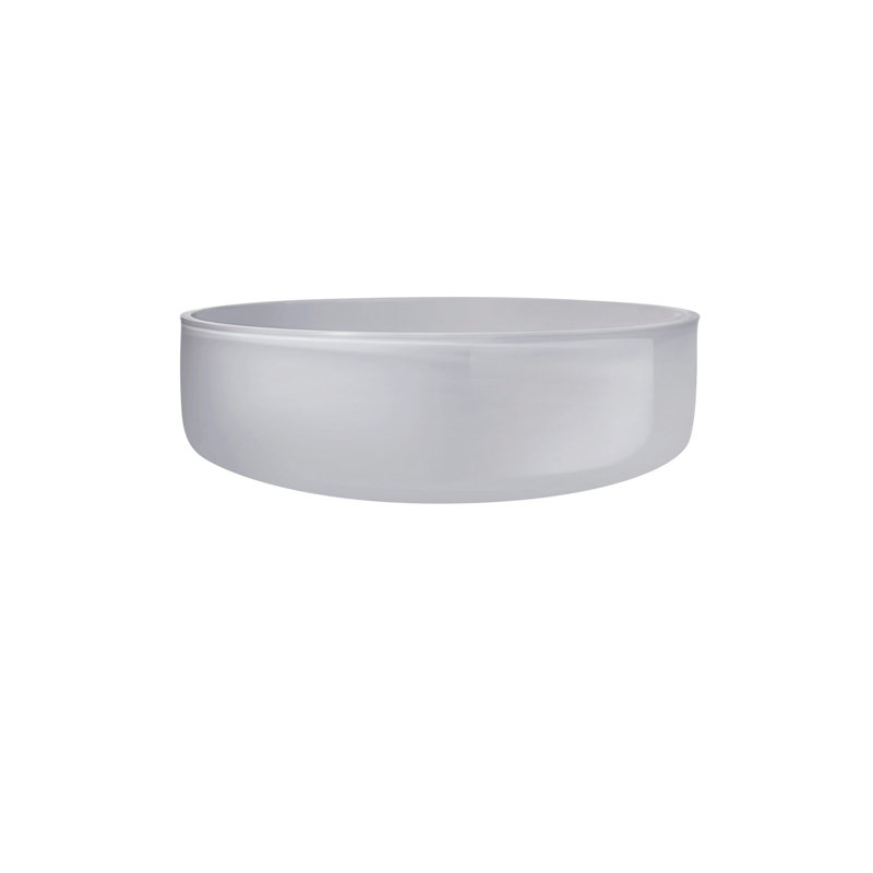 Midnight Serving Bowl, 3.15" H x 8.62" W x 8.62" D, Opal Gray