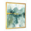Impression d'aquarelle bleue avec cadre doré-48413159-48413163
