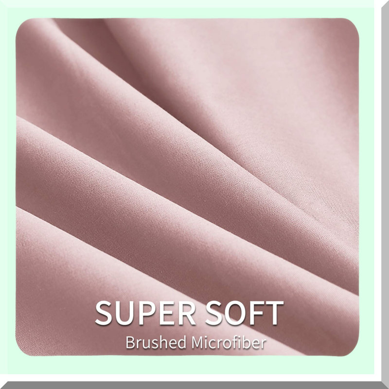 Luxury Pink Deep Pocket Sheet Set - 4 Piece Premium Bedding Collection with Extra Soft Pillowcases - Fits Mattresses up to 18 Inches - Wrinkle, Fade, and Stain Resistant