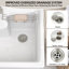 Comptoir d'évier de surface 30 "x 22" avec lavabo intégré pour garage