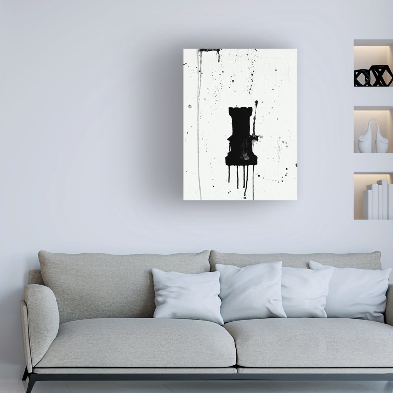 "Chess P pièces IV" par Kent Youngstrom, reproduction sur toile, H 19 po x l 14 po