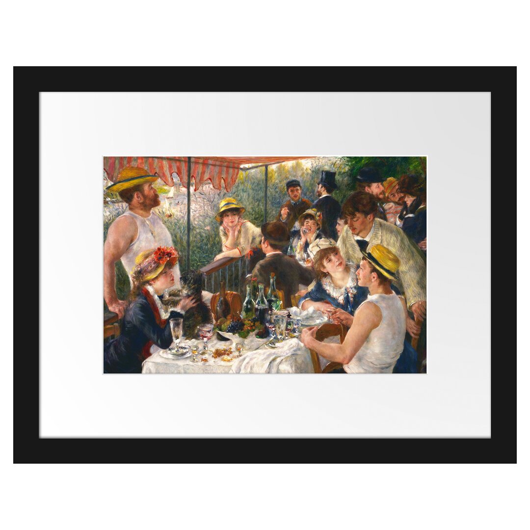 Gerahmter Kunstdruck The Rower's Meal von Pierre-Auguste Renoir