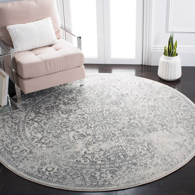 Rockport Performance Oriental Rug, Round 6'7"