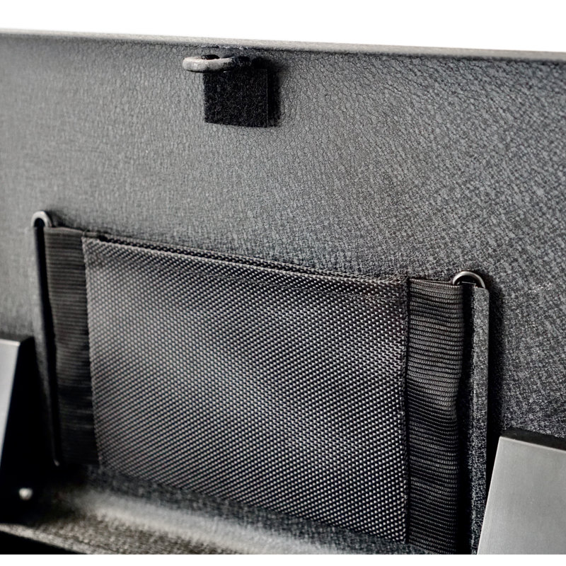 Portable Matte Black Steel Safe For Quick Access - 11.28 In. Depth, 9.19 Width, 2.5 High, 10.85 Lb Weight Height,