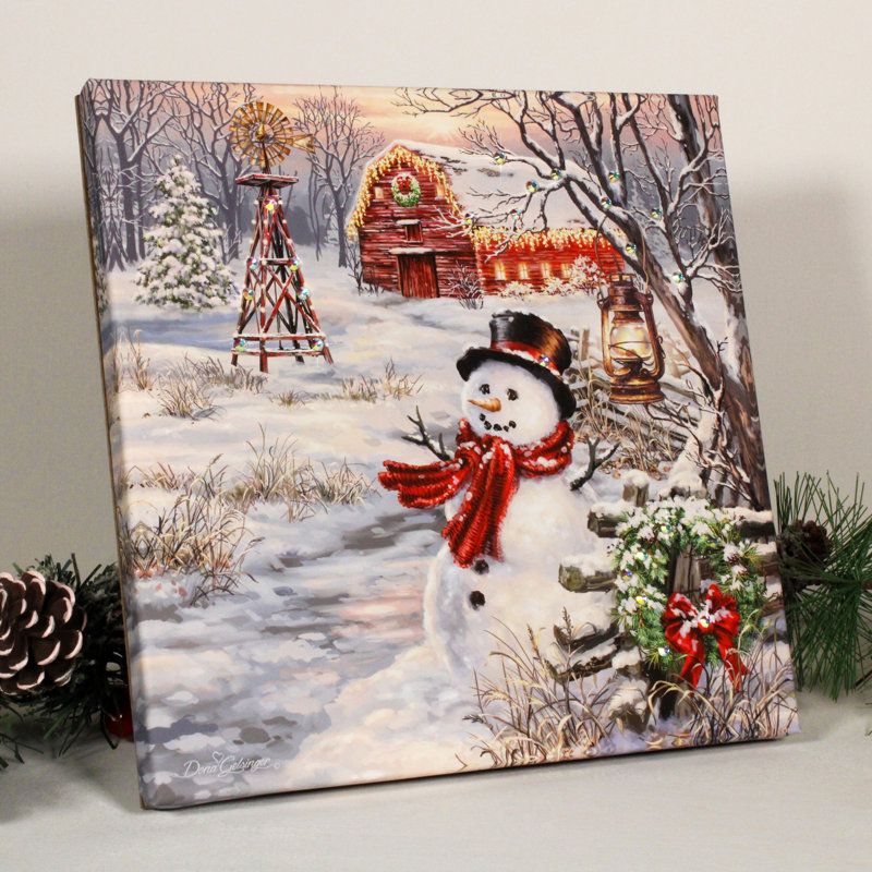 Imprimé Winter Windmill Pizazz avec cristaux éblouissants