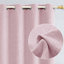 Linen Blend Blackout Curtain Panel Pair-1430981419-1430981422
