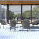 Farrah 39.37'' Rectangular 6 - Person Outdoor Dining Set