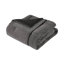 Ensembles de literie luxueux en micro velours côtelé, polyester grand confort gris