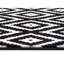 Flatweave Black/Cream Rug-72873972