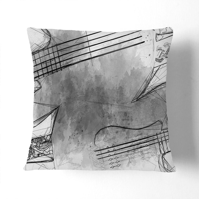 Square Throw Cushion, 55 x 55 cm, Black