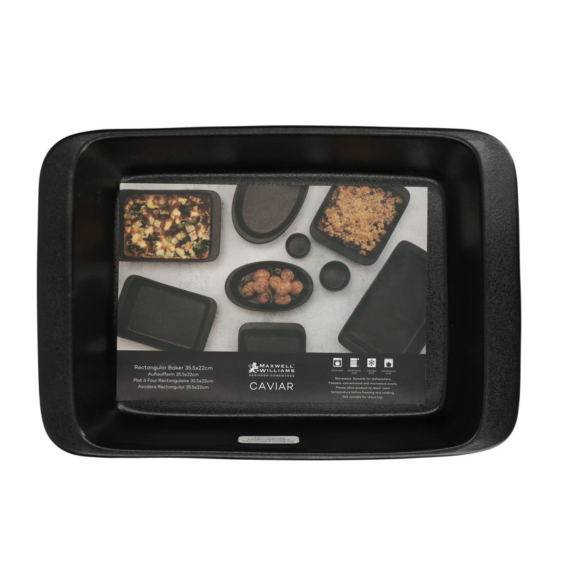 Maxwell & Williams Caviar Rectangle Ceramic Baker Bakeware