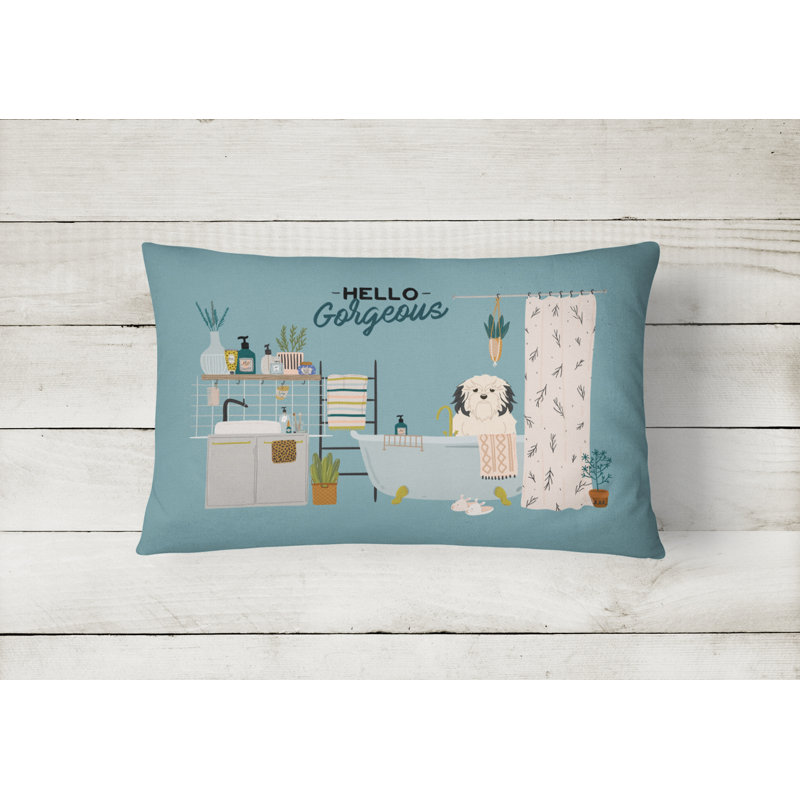  Housse et insert de coussin d'extérieur pour l'extérieur, Petit chien lion