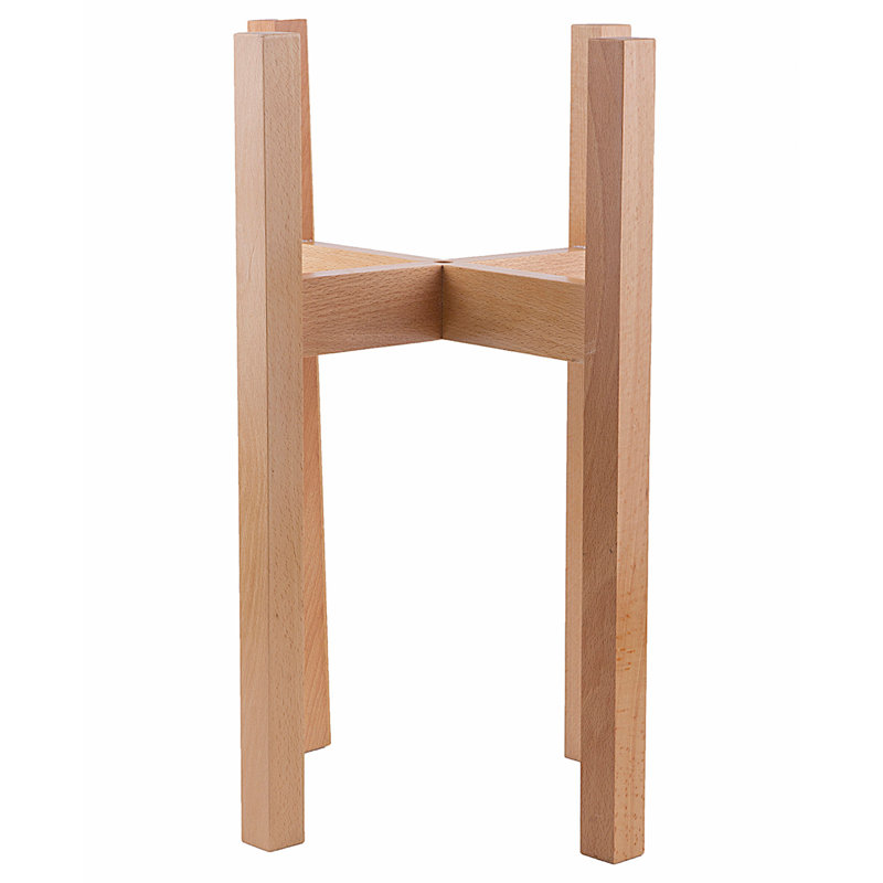 Grand support à plantes Beech l 15,25 po x P 15,25 po, Naturel