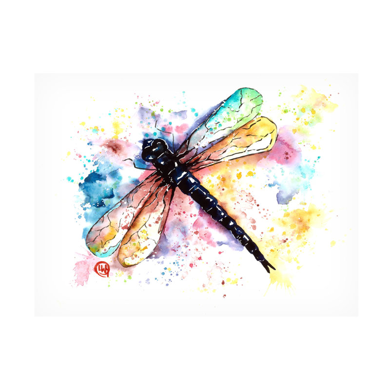 «Lisa Whitehouse Dragonfly», art sur toile, H 18 po x l 24 po