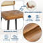 Ensemble de chaises de salle à manger Modern Rattan - Siège rembourré en similicuir-2107328335