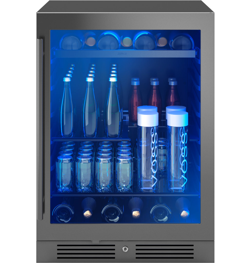 Zephyr Presrv 24" 7-Bottle and 108-Can Single Zone Beverage Cooler Zephyr