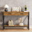 Console 47 po avec 2 tiroirs, table de vestibule en bois Farmhouse-675914865