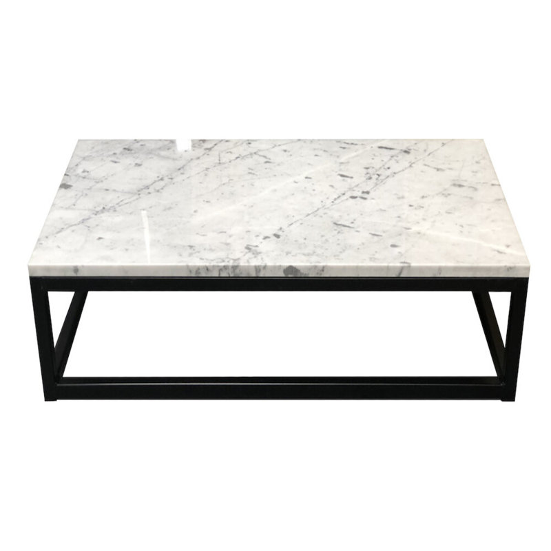 Arocho Frame Coffee Table, 23cm H x 90cm W x 44cm D, Carrara