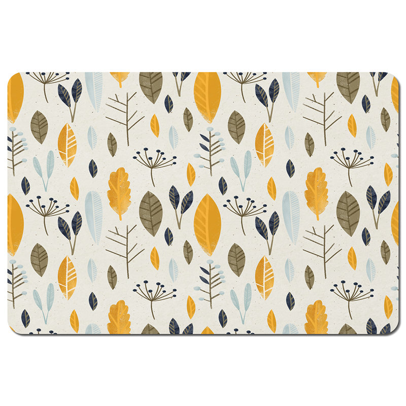 Hoehn Wood Floral Rectangle Placemat