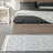Kaze Geometric Machine Woven Polyester/Polypropylene Area Rug in White-510455767