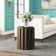 Fluted Column Table-Nickel