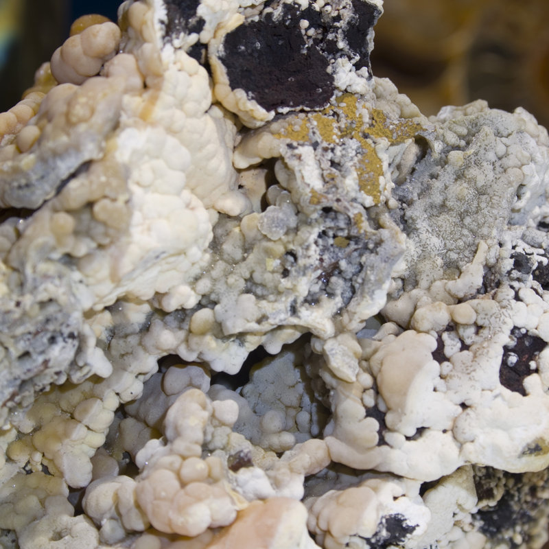 Botryoidal Mimetite with Aragonite - Bilbao Mine, Mexico