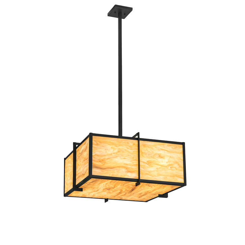 4 - Light Brown/Black Pendant