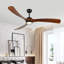 Ventilateur de plafond en bois 72 pouces avec lumière