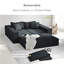 Canapé modulaire rembourré de L 132 po-401732574