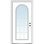 Portes d'entrée avant en fibre de verre Smooth Full Lite