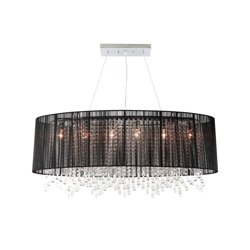 Macalester 6 - Light Kitchen Island Pendant, Black