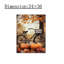 Chute de citrouille d'automne, art mural 24 po x 36 po
