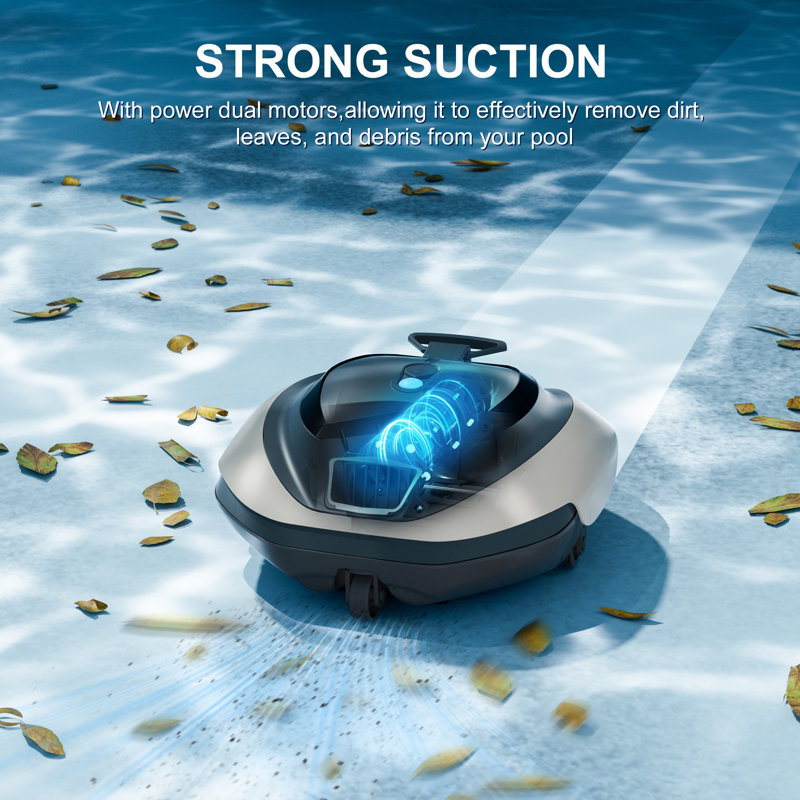 Lienuis Robotic Pool Cleaner Pool Vacuum Robot for Up to 850 Sq.ft Above Ground Pools
