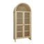 Armoire de cuisine, armoires de cuisine arquées de style campagne moderne de 70,28 po de hauteur, armoire de rangement arquée avec tablettes réglables, armoire polyvalente