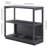 Thalia 33"H 2-Tier MDF Tall Rectangular Bookcase in Charcoal Gray-918611742