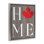 Maple Leaf Home Typography Floating Frame, design by Lil' Rue
