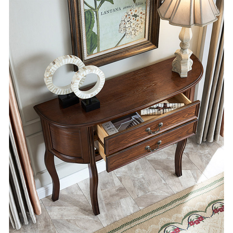Console en bois massif Traditional American, H 39,4 po x l 31,5 po x P 14,2 po