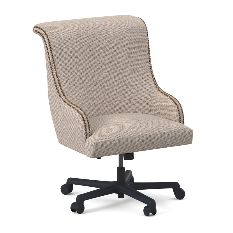 Madison Office Chair, Antique Brass Small, Margaret Lipstick