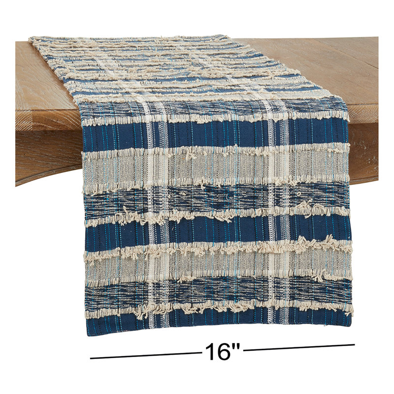 Striped 100% Cotton Table Runner