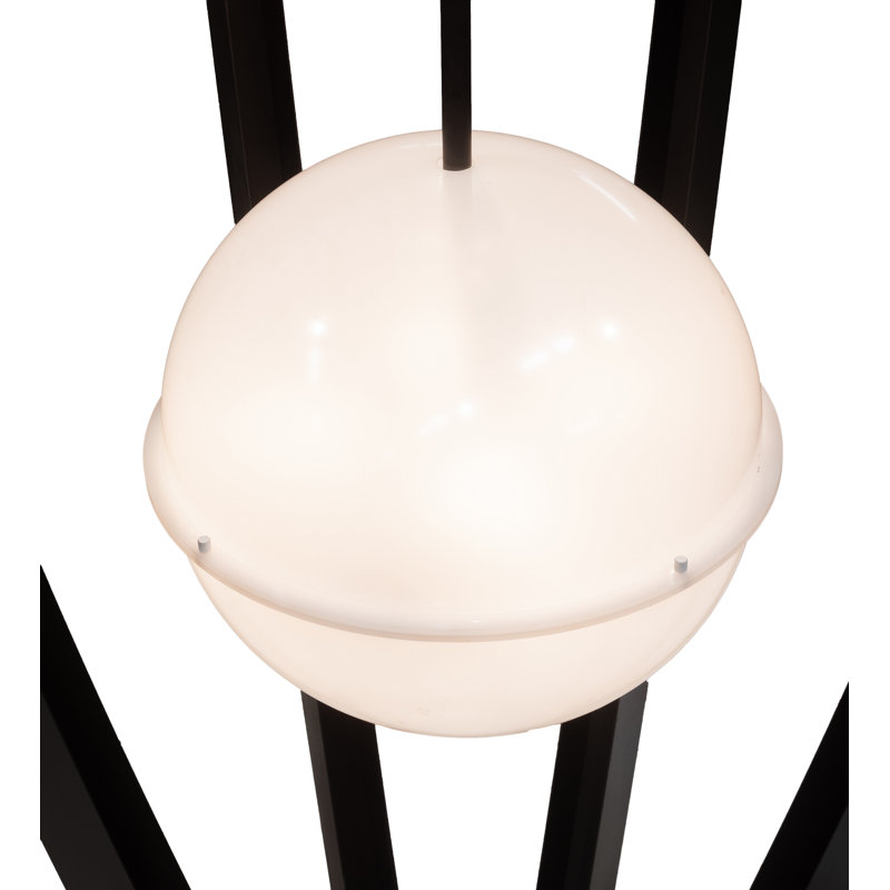 Luminaire suspendu géométrique unique à 16 lumières