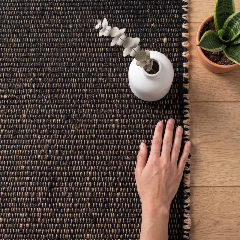 Tapis campagnard en jute et coton Colston, Rectangle 8 pi x 10 pi